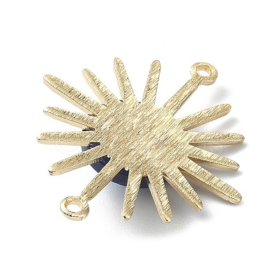 Brass Sun Connector Charms PALLOY-JF02115-1