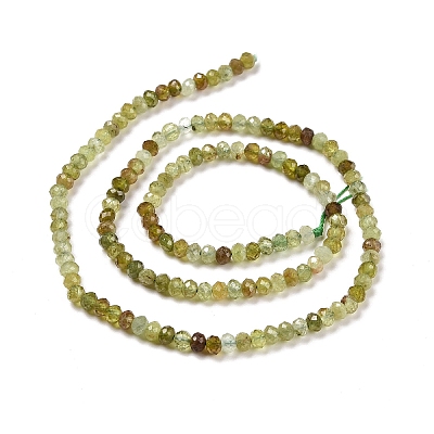 Natural Green Garnet Beads Strands G-E194-05-1