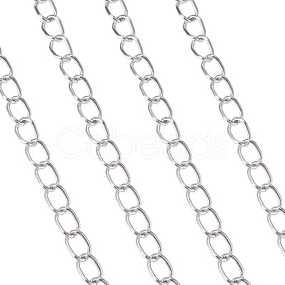 Decorative Chain Aluminium Twisted Chains Curb Chains CHA-TA0001-07S-1