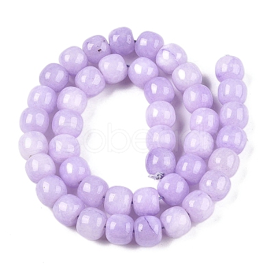 Dyed Natural White Jade Beads Strands G-T138-S18-1