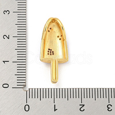 Rack Plating Brass Micro Pave Cubic Zirconia Pendants KK-P277-08G-1