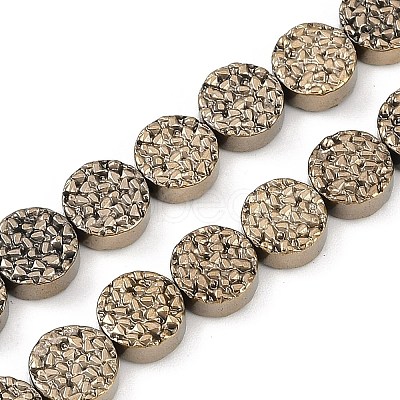 Electroplated Synthetic Non-magnetic Hematite Beads Strands G-H072-F01-01A-1