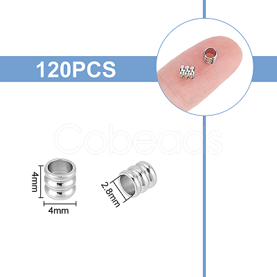 Unicraftale 120Pcs 201 Stainless Steel Beads STAS-UN0048-06-1