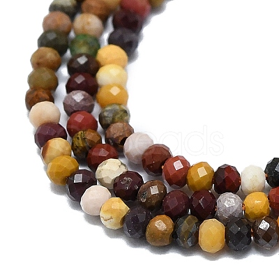 Natural Mookaite Beads Strands G-G106-A33-01-1