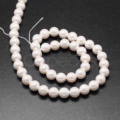 Shell Pearl Beads Strands BSHE-E008-12mm-12-1