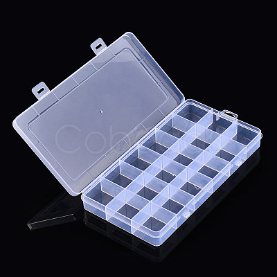 Rectangle Polypropylene(PP) Bead Storage Container CON-N013-03-1