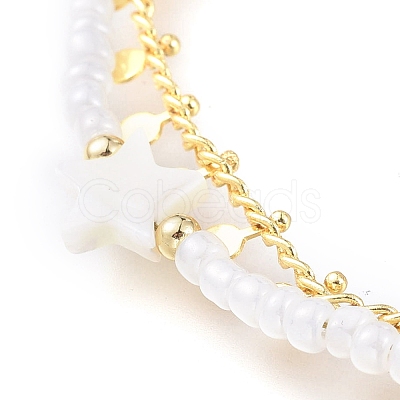 Brass Anklets Sets AJEW-AN00293-1