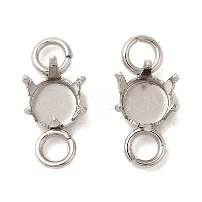 304 Stainless Steel Charms Rhinestone Claw Settings STAS-U025-04A-P-1