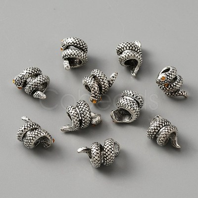 Alloy European Beads ALRI-WH0008-21A-1