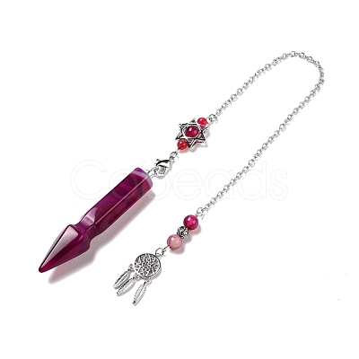 Gemstone Pointed Dowsing Pendulums G-I322-01P-11-1