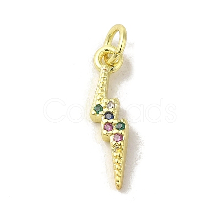 Brass Micro Pave Cubic Zirconia Pendants KK-M283-29A-02-1