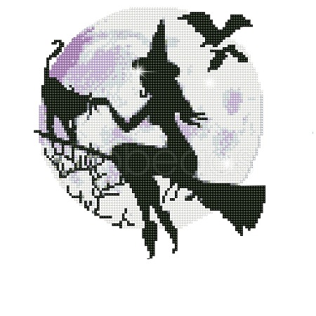 Halloween Theme DIY Diamond Painting Sticker Kits PW-WG51296-01-1