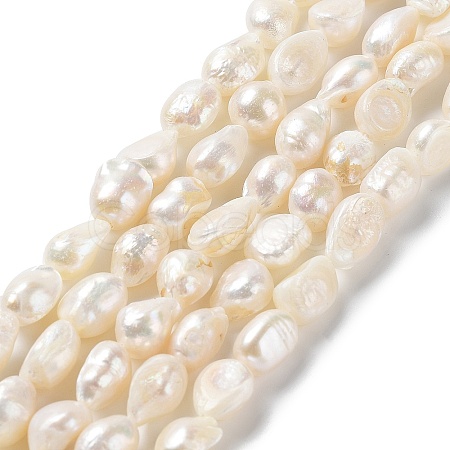 Natural Keshi Pearl Beads Strands PEAR-Z002-19-1