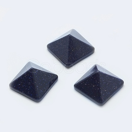 Synthetic Blue Goldstone Cabochons G-G759-Y16-1
