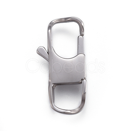 304 Stainless Steel Lobster Claw Clasps STAS-I117-02B-P-1