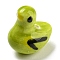 Handmade Porcelain Beads, Bright Glazed Porcelain, Bird, 18x17x11mm, Hole: 2mm