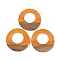 Resin & Wood Pendants, Ring Charms, Orange, 37.5x3.5mm, Hole: 2mm