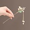 Alloy Hair Sticks, Hair Accessories for Women & Girls, Flower, 180mm