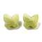 Acrylic Beads, Butterfly, Imitation Gemstone, Green, 11x12x7.5mm, Hole: 1mm, 1064pc/500g