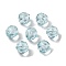 Glass K9 Glass, Imitation Austrian Crystal Beads, Faceted, Round, Light Sky Blue, 8mm, Hole: 1mm