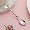 Vintage Alloy Stirring Spoon, Bees Coffee Spoon, Dessert Cake Ice Cream Tea Spoon Kitchen Tableware, Platinum, 100x32mm