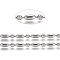 Non-Tarnish 304 Stainless Steel Ball Chains, Stainless Steel Color, Oval: 6x3mm, Ball: 3x3mm