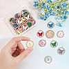 SUNNYCLUE 32Pcs 8 Colors Alloy Rhinestone Pendants ALRI-SC0001-17-3