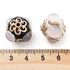 Alloy with Resin Handmade Indonesia Beads FIND-Q106-48-3