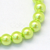 Baking Painted Pearlized Glass Pearl Round Bead Strands X-HY-Q003-6mm-66-2
