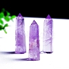 Point Tower Natural Amethyst Healing Stone Wands PW-WG80126-01-1