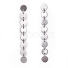 304 Stainless Steel Dangle Stud Earrings EJEW-L230-13-2