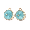 Alloy Enamel Pendants ENAM-N054-008F-G-2