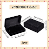 Velvet with Plastic Jewelry Set Box CON-WH0097-03A-2