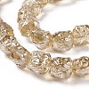 Pearl Luster Plated Electroplate Glass Beads GLAA-P028-PL01-3