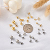  Jewelry 16Pairs 8 Styles 304 Stainless Steel Textured Ball Stud Earrings for Women EJEW-PJ0001-04-5