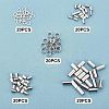 Unicraftale 100Pcs 5 Style 304 Stainless Steel Spacer Beads STAS-UN0030-32-5