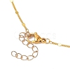 Brass Bar Link Chain Necklaces NJEW-JN02926-3