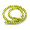 Natural Yellow Jade Beads Strands G-G598-6mm-YXS-2