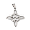 Non-Tarnish 304 Stainless Steel Pendants STAS-D052-04P-1