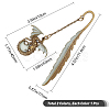 Gorgecraft 3Pcs 2 Style Pterosaur with Feather Luminous Zinc Alloy Bookmarks AJEW-GF0003-79-2