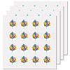 8 Sheets Plastic Waterproof Self-Adhesive Picture Stickers DIY-WH0428-008-1