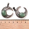 Natural Green Aventurine Pendants G-L602-01R-19-3