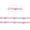 304 Stainless Steel Enamel Curb Chains CHS-P013-01P-07-2