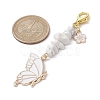 Butterfly Alloy Enamel Pendants Decoraiton HJEW-JM01637-02-4