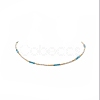 Glass Seed Beaded Necklaces for Women NJEW-JN04230-5