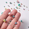 Rainbow ABS Plastic Imitation Pearl Beads OACR-YW0001-03G-4