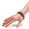 2Pcs 2 Style Synthetic Hematite Stretch Bracelets Sets BJEW-JB08004-03-3
