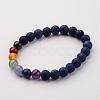 Natural Gemstone Beads Stretch Bracelets BJEW-JB02447-2