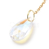 Crystal Chandelier Glass Teardrop Pendant Decorations HJEW-D029-02G-D-5