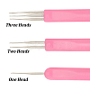 GOMAKERER 12 Styles Zinc Alloy & Stainless Steel Dreadlock Crochet Hooks AJEW-GO0001-59-3